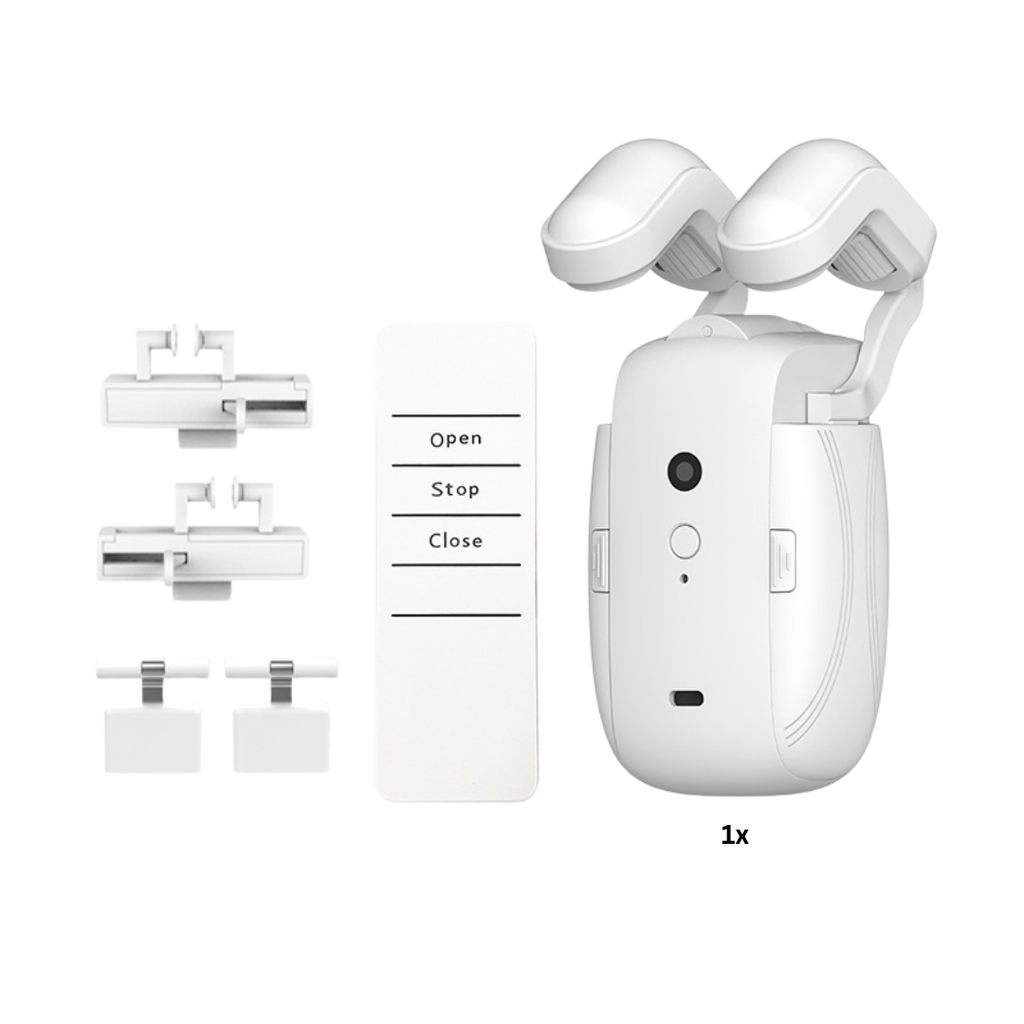 スマートカーテン 3in1｜U型・I型・ポールレール対応｜リモコン操作・簡単設置・静音設計